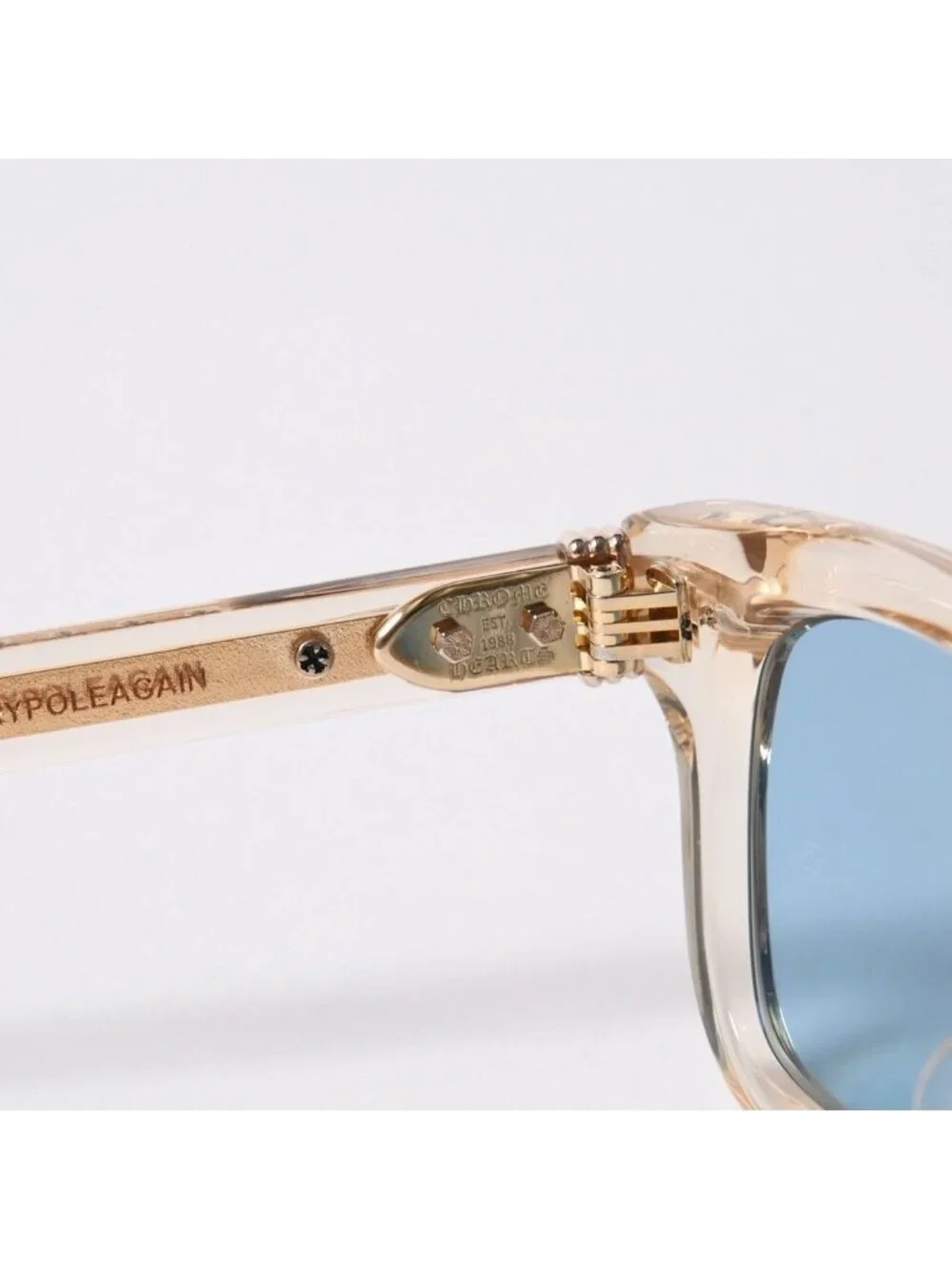 Chrome Hearts Trypoleagain Sunglasses Eyewear 52 Cross Ball Decoration Clear